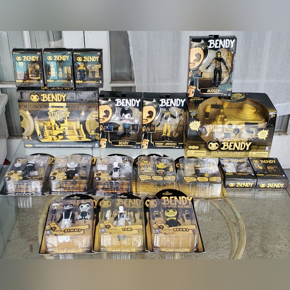 Bendy And The Ink Machine Lot, RARE Ink Machine Action Figures, & Buildables - Picture 10 of 11